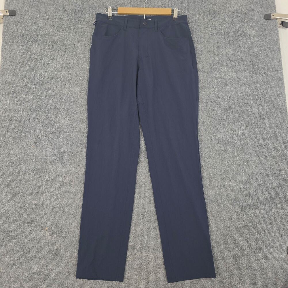 Alo Yoga Pant Men 32 Day And Night Pant Navy Stretch Straight Office Work Travel